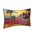 thumbnail image 2 of Naloa Beautiful African Woman Pillowcase, Throw Pillowcase, Wrinkle-Free, Stain-Resistant with Hidden Zipper for Bedroom Sofa - 16"x24", 2 of 9