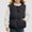 Black, variant on Girls Quilted Vest with Pockets Warm Outerwear Wind Resistant Shell Size 2T