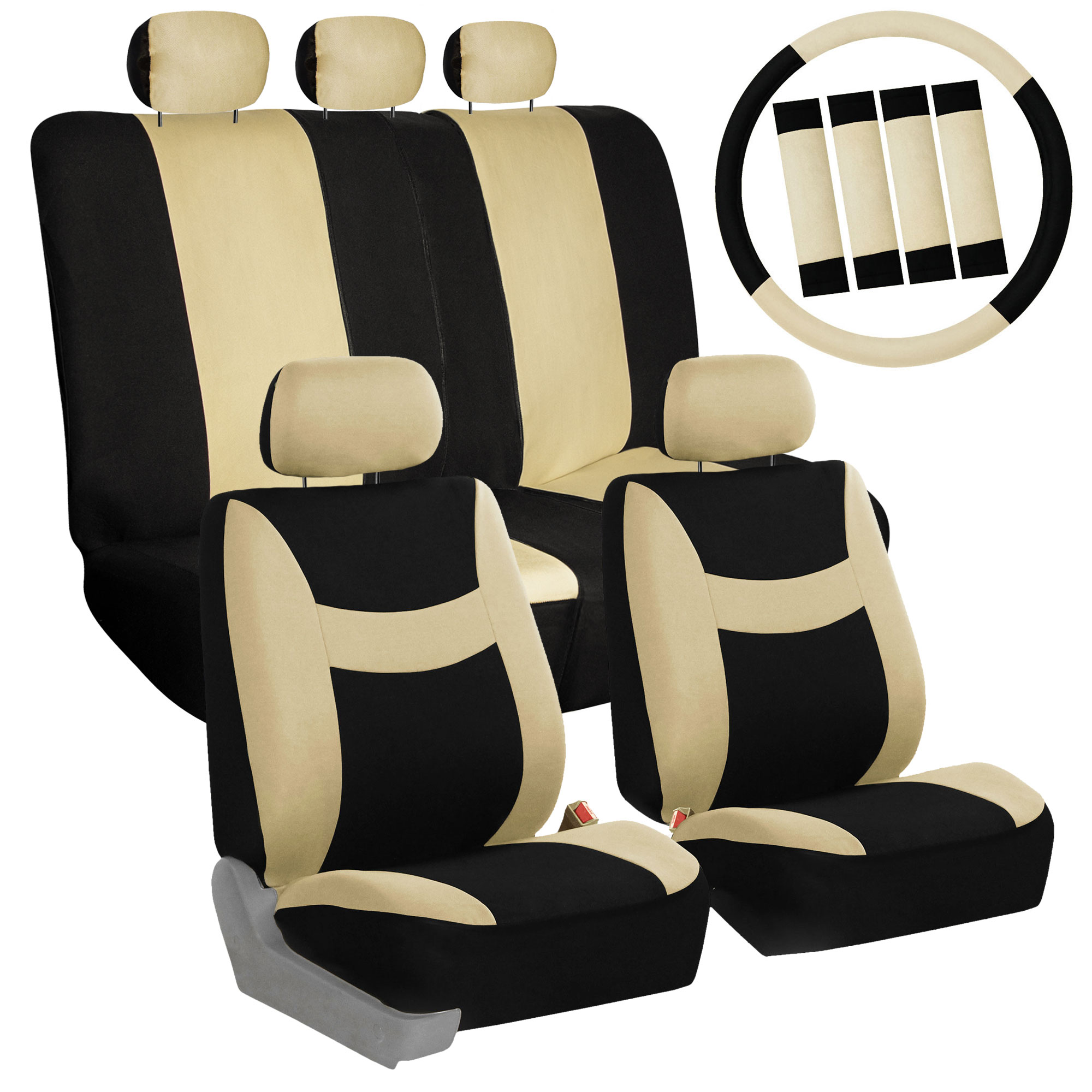 6 Colors Car Seat Covers for Sedan SUV Truck Split Bench Full Cover