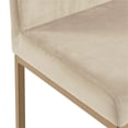 thumbnail image 5 of Pemberly Row Contemporary Velvet 26 Inche Counter Stool Set of 2 Beige Aged Gold, 5 of 7