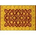 thumbnail image 1 of Ahgly Company Machine Washable Indoor Rectangle Oriental Yellow Traditional Area Rugs, 8' x 10', 1 of 4