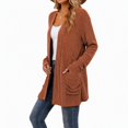 thumbnail image 2 of Cardigan Sweaters for Women Lightweight Long Sleeve Open Front Ribbed Knit Cardigans with Pockets Fall Winter Casual Outerwear, 2 of 7