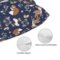 thumbnail image 5 of Salouo Animals And Wildflowers Pattern Pillow Cases,1PC Pillow Covers with Envelope Closure Decorative Pillow Case for Bed Couch,Pillows Not Included-16"x24", 5 of 6