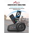 thumbnail image 4 of Auriculares Bluetooth para moto MAXTO MX1 2-Riders 800 m IPX6, 4 of 7