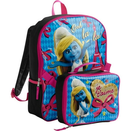 Smurfs Backpack With Lunch Kit