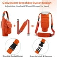 thumbnail image 4 of CozyNestFinds Carrier Bag with Phone&Flap Pockets for Stanley 40/30oz Tumbler with Handle, Insulated Neoprene Cup Holder Carrier Bag w/Shoulder & Handheld Strap Fits Stanley Cup Accessories, 4 of 17