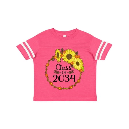 

Inktastic Class of 2034 Sunflower Wreath Gift Toddler Boy or Toddler Girl T-Shirt