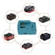 thumbnail image 4 of Adaptador De Batería Para Cargador De Teléfono Inalámbrico, Adecuado Para PARKSIDE X20V TEAM PAP20A1 PAP20A3 PAP20B1 PAP20B3, Batería Con Puertos USB DC Tipo C, 4 of 7