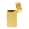 thumbnail image 4 of Funda para encendedor: soporte metálico para encendedor con tapa abatible creativa, portátil y práctico para viajes en casa, dorado, 4 of 7