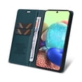 thumbnail image 3 of Wallet Phone Case for Samsung Galaxy A71 5G, Kickstand and 2 Card Slots, Shockproof and Scratch Resistant, Blue, 3 of 12