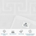 thumbnail image 3 of Dan River White Bath Mat Greek Set 2 piece 20x32 in Soft Quick Drying Cotton&nbsp;Bathroom&nbsp;Rugs, 3 of 8