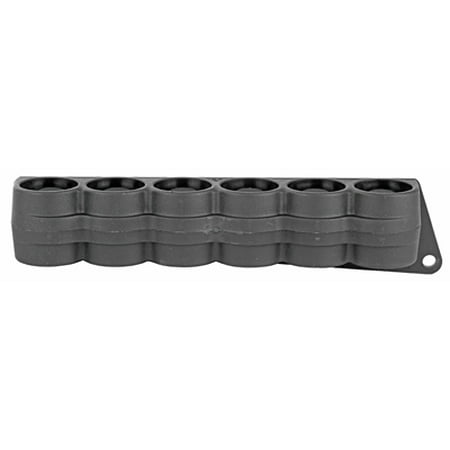 - Mesa Tactical SureShell Carrier, 6-Shell Side Saddle, Fits Mossberg 500, 12 Gauge, On-gun shotshell carriers, Black Fini