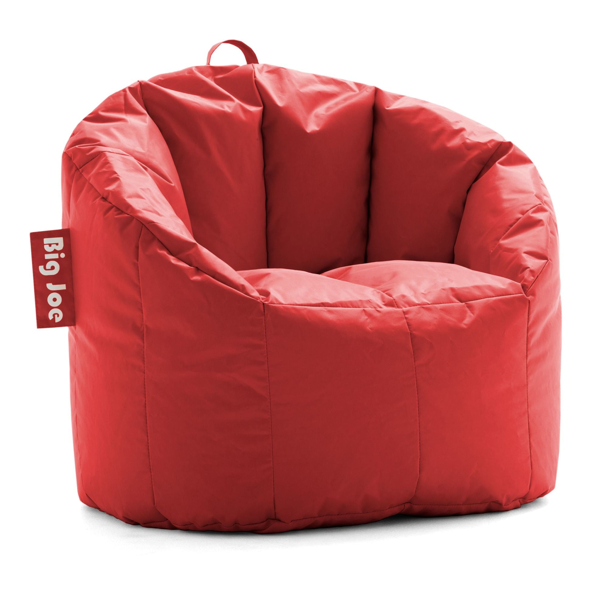 Free Shipping Big Joe Milano Bean Bag Chair Red Smartmax Durable Polyester 2.5 feet Walmart