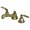 Antique Brass, variant on Kingston Brass KS4460KL Whitaker Widespread Bathroom Faucet with Brass Pop-Up, Matte Black