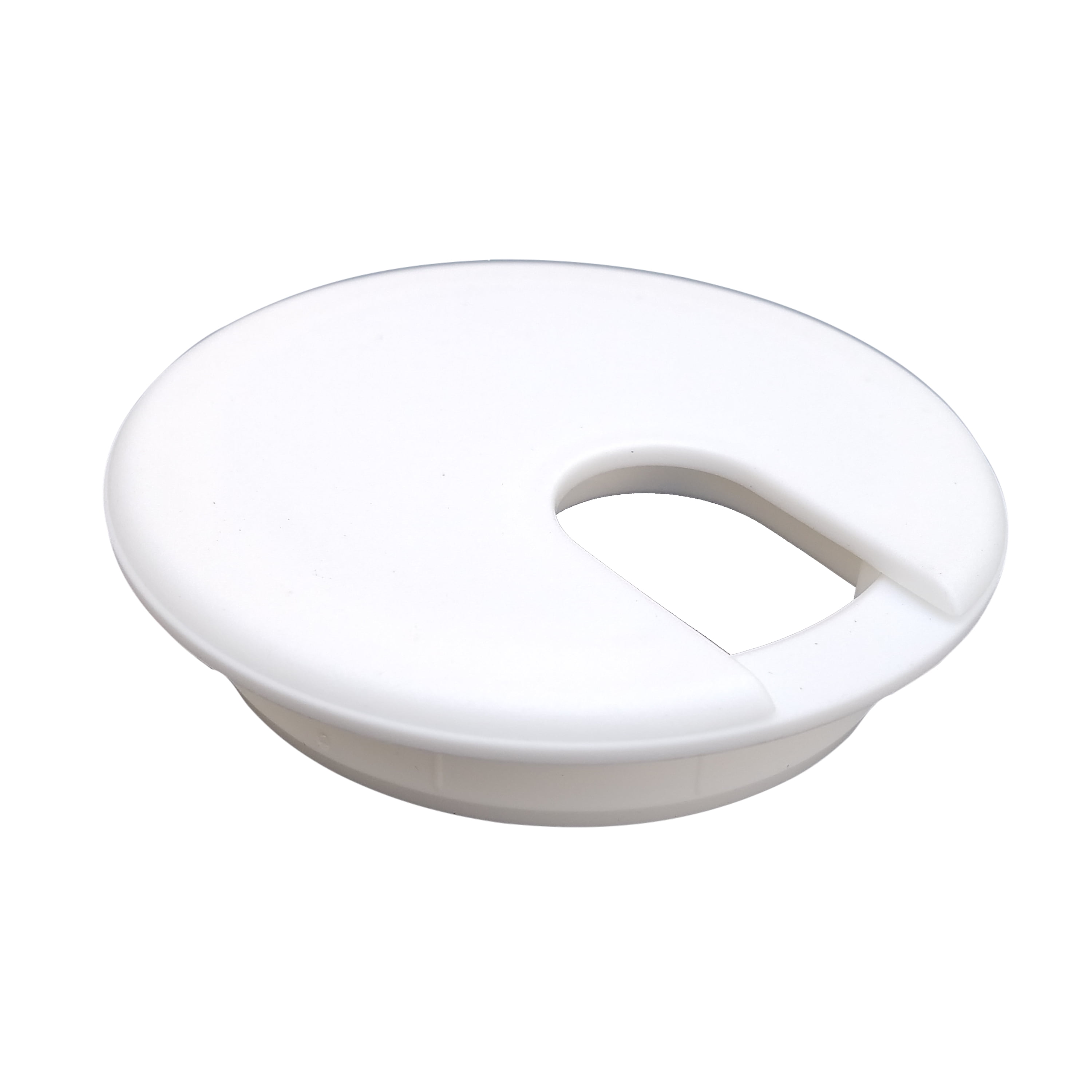 Rok Hardware 10 Pack Round Grommet, 3" (76mm) Diameter, ABS Plastic in White Finish