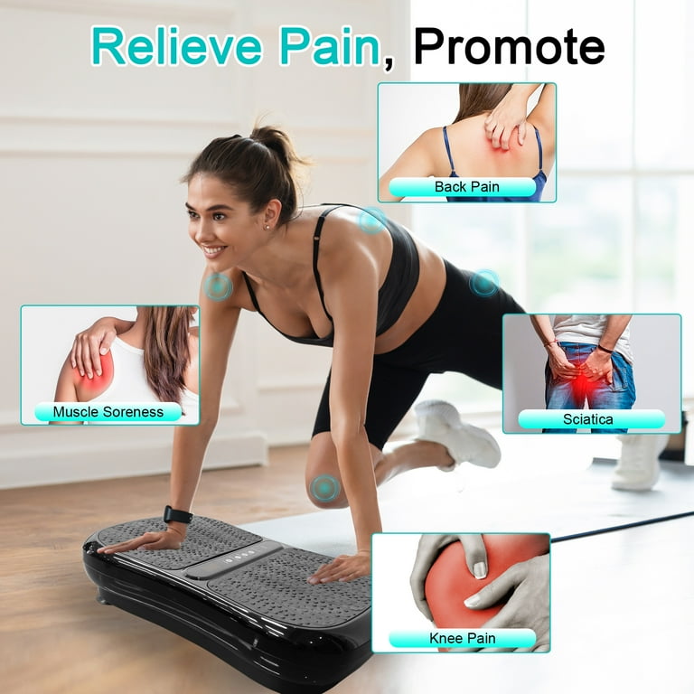 Jacgood Mini Vibration Plate Exercise Machine - Whole Body Workout Fitness  Platform
