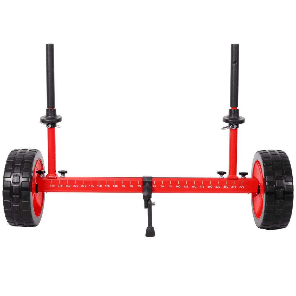 Tcbosik Sit On Top Kayak Cart with 10 Inch Airless Wheels, Heavy-Duty Plug-in Kayak Cart Dolly, Adjustable Width, Red
