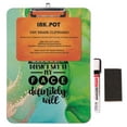 thumbnail image 6 of Inkdotpot Dry Erase Double Sided Dry Erase Double Sided Clipboard Letter Size Printed Paperboard Clipboard w/Low Profile Clip 9X15 With Free Marker & Duster, 6 of 9