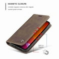 thumbnail image 3 of Dteck Case for Apple iPhone 12 Mini, Retro Style Wallet Phone Case Stand Credit Card Slot Premium Protective PU Leather Flip Magnetic Case Cover, Coffee, 3 of 7