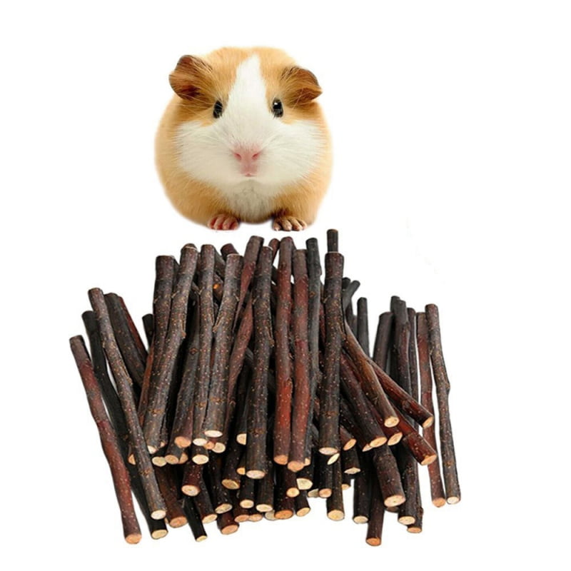 small pet Apple Wood Chew Sticks Twigs Rabbit Hamster Guinea Pig parrot toy 50g 