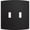 Matte Black, variant on Franklin Brass Soft Modern (3-Pack) Decorative Light Switch Cover Pure White 2-Gang Wall Plate Double Switch/Toggle Plate Covers Electrical Outlet Covers W42468K-PW-CP