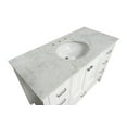 thumbnail image 3 of Horizon 48" Bathroom Vanity with White Cabinet and Engineered Carrara Top, 3 of 6