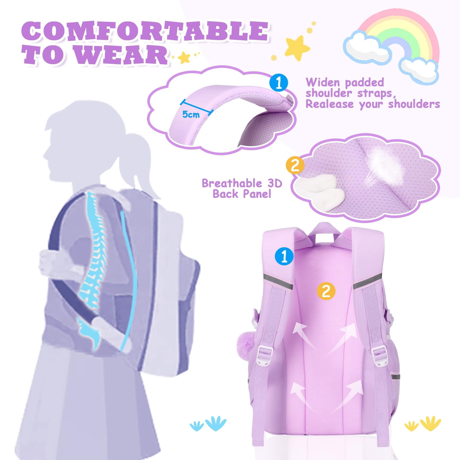 Soda Candy Backpack School Bookbags for Middle School Students Book Bag School Kawaii Ita Backpacks