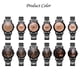 thumbnail image 2 of Reloj de pulsera de cuarzo informal con puntero redondo de moda, reloj de aleación para parejas (negro B grande), 2 of 3