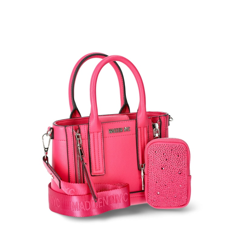 Madden NYC Women's Mini Zipper Satchel with Embellished