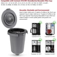 thumbnail image 2 of Filtre Réutilisable pour Cuisinart, Compatible avec Cuisinart SS-RFC HomeBarista Filtre Réutilisable, Gris Foncé (2 Pack), 2 of 5