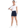 thumbnail image 2 of LRD Womens Golf Shorts 5 Inch Inseam Quick Dry Short with Pockets Navy Blue XL, 2 of 6