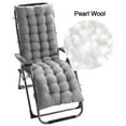 thumbnail image 3 of Patio Chaise Lounger Cushion, Thick Padded Chaise Lounger Swing Bench Cushion Rocking Chair Sofa Cushion with Ties, 61", 3 of 6