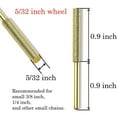 thumbnail image 3 of 8Pcs Chainsaw Bits Titanium Plated Diamond Sharpener High Hardness Electric Chainsaw File, 3 of 7