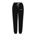 thumbnail image 4 of gakvbuo Tapered Running Baggy Bottom Sweatpants For Women Cargo Pants Drawstring High Waist Sporty Gym Athletic Fit Jogger Pants Trousers With Pockets, 4 of 4