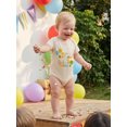 thumbnail image 4 of BemeyourBBs Infant Baby Boy Girl Birthday Romper Outfit Happy Birthday To Daddy Mommy Letters Printed Shirt Newborn Baby Summer Clothes Crew Neck Short Sleeve Print Bodysuit, 4 of 9