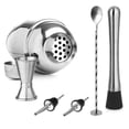 thumbnail image 2 of 6pcs Set Professional Stainless Steel Bar Cocktail Set Cocktail Shaker, 2 of 5