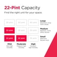thumbnail image 2 of Frigidaire 22 Pint Dehumidifier with Wi-Fi (Energy Star) up to 1,500 Sq Ft, White, 2 of 11