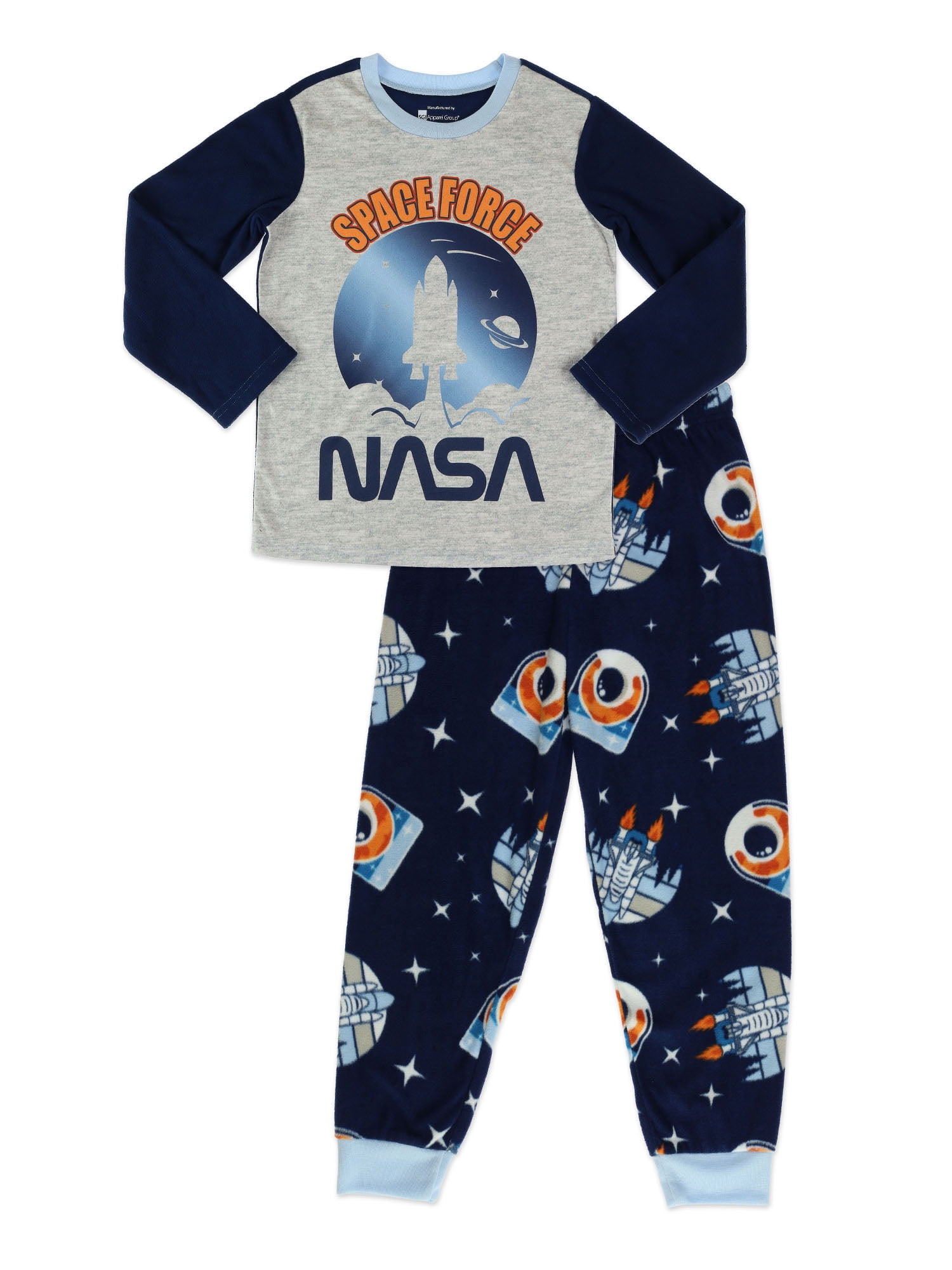 Meander premium index NASA Boys Classic 2 Pc Long Sleeve Long Pant Fleece Pajama Set, Sizes 4-12 - Walmart.com Meander premium index NASA Boys Classic 2 Pc Long Sleeve Long Pant Fleece Pajama Set, Sizes 4-12 - Walmart.com