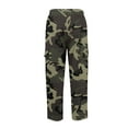 thumbnail image 6 of Dresfit Baggy Sweatpants for Men Open Bottom Winter Camo Straight Leg Cargo Joggers Cotton Drawstring Athletic Trousers Autumn Wide Leg Lightweight Pants Dark Green XL, 6 of 8