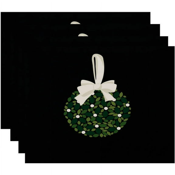 Holiday Essence Mistletoe Me Floral Print Placemat