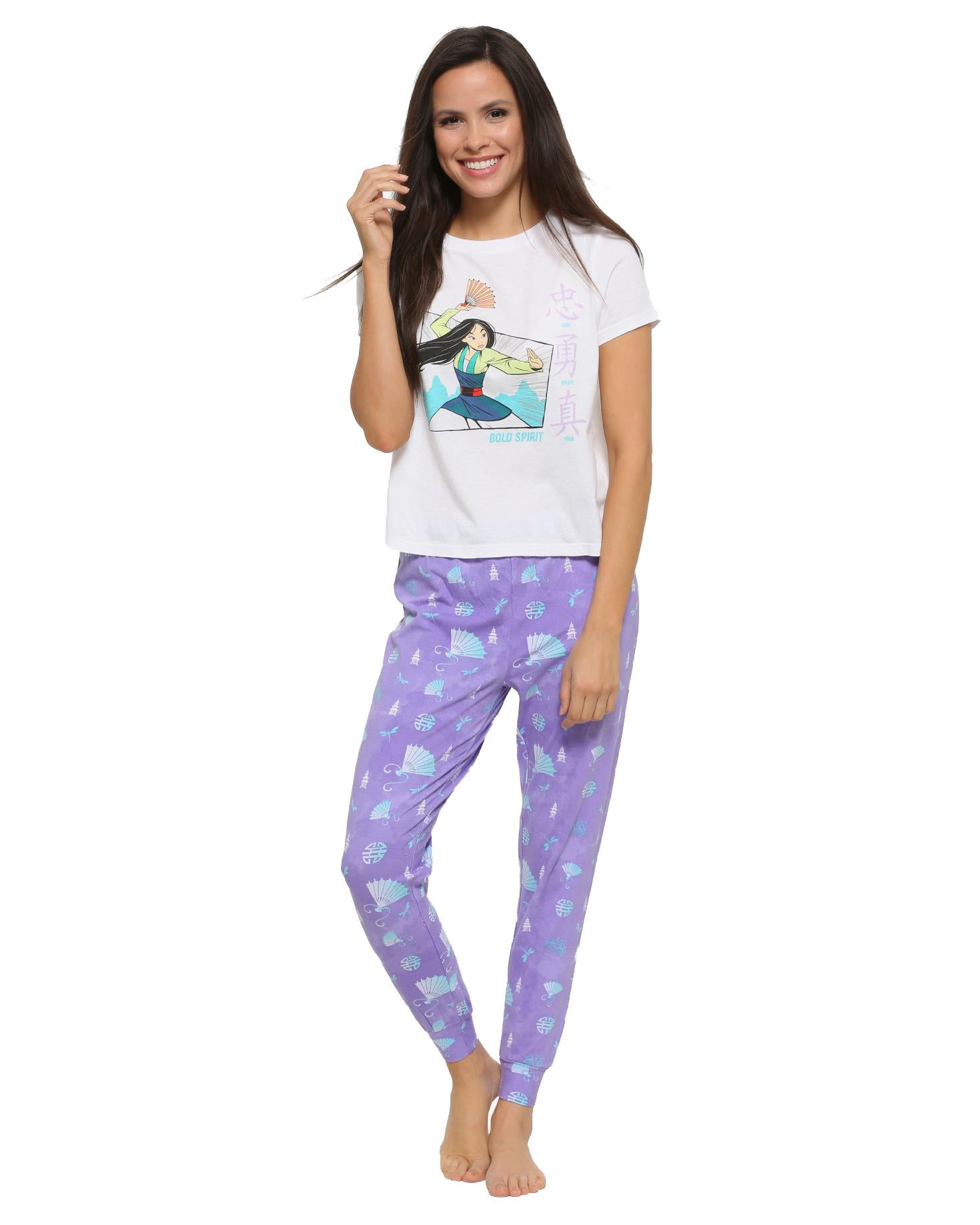 Disney Disney Womens Pajama Fun Tee and Lounge Pants