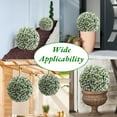 thumbnail image 6 of Rugerasy 2PC 17.7 Inch Topiary Balls,Artificial Topiary Flower Balls for Home Outdoor and Indoor Decor,White, 6 of 6