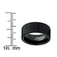 thumbnail image 4 of 9MM Men's Black Brushed Tungsten Carbide Ring Wedding Band, 4 of 4