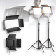 thumbnail image 1 of Set 2 Panel de Luz Led Profesional Con tripie Marthing Tripode De Pedestal Telescopico Altura Hasta 210cm Portatil Ideal Estudio Foto Video Streaming Contenido Digital, Control Remoto, 1 of 10