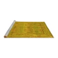thumbnail image 2 of Ahgly Company Machine Washable Indoor Rectangle Oriental Yellow Traditional Area Rugs, 4' x 6', 2 of 4
