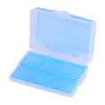 thumbnail image 3 of Organizador portátil de contenedor de caja de almacenamiento de viaje para el hogar, píldora/tableta/medicina/joya de 2 capas, color azul, 3 of 8