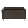 thumbnail image 2 of OSP Home Furnishings Pacific LoveSeat In Espresso Faux Leather, 2 of 5