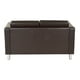 OSP Home Furnishings Pacific LoveSeat In Espresso Faux Leather ...