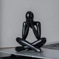 thumbnail image 3 of Estatua Abstracta Nórdica Figura Abstracta Escultura Pequeños Adornos Mini Arte Moderno Decoración de Escritorio D, 3 of 6