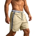 thumbnail image 5 of Guluxicc Men's Cotton Shorts with Pockets Elastic Waist Drawstring Summer Everyday Casual Shorts for Outdoor Vacation, 5 of 5